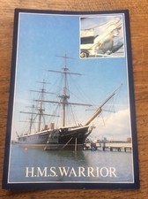 Huge Postcard HMS Warrior HM Naval Base Portsmouth Hants Pat Eden Photo DRG