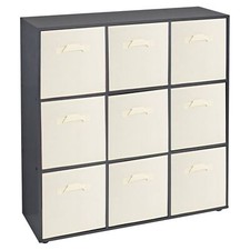 Wooden 9 Cubed Bookcase