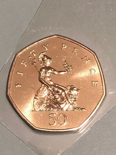 1997 50p fifty - fifty, pence