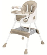 UBRAVOO Convertible High Chair For Babies And Toddlers, Foldable,Padded Seat,
