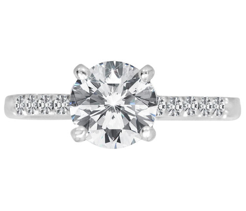 14k white gold lab - gold, grown