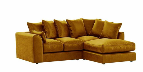 Gold mustard plush velvet - mustard,