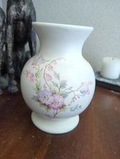70's Stunning Aldridge Pottery Vintage Floral Vase in Pastels - Made In England 