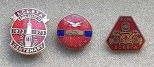 3 x SCEBTA Scottish Colliery Mining Miners Strike 1984 NUM  Badge