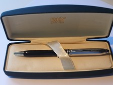 Cross Townsend Tuxedo Bright Black Lacquer/Rhodium Ballpoint Pen #552 Cross Box.
