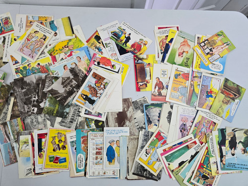 Large vintage postcard - postcard, job