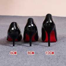 Sexy Red Bottom Women High Heels Classic Ladies Pumps Autumn Soft Leather Dress