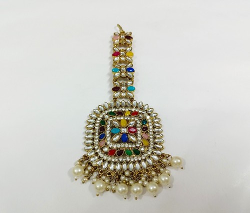 Multi color kundan pearls - color,