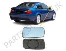 WING MIRROR GLASS HEATED BLUE