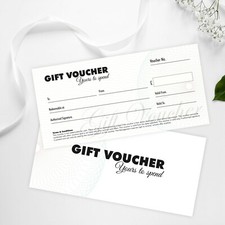 Blank Gift Voucher Coupon Card