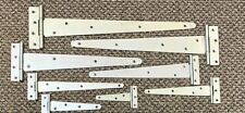 Zinc Tee Hinges 4" - 18" Shed Barn Door Garage Gate T Hinges Strap Various Packs