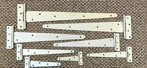 Zinc tee hinges - hinges, 18"