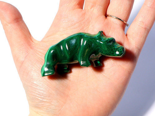 Vintage hand carved malachite - vintage,