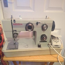 Vintage Necchi Sewline 20L Sewing Machine~Working ~VGC Accessories~Pedal & Leads