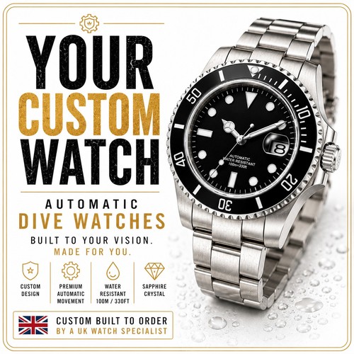 Personalised custom watch - personalised,
