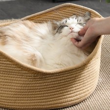 Cat Hand Made Wicker Cat Bed