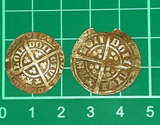 HAMMERED SILVER  COIN MEDIEVAL COINS EDWARD 111 GROAT AND HALF GROAT