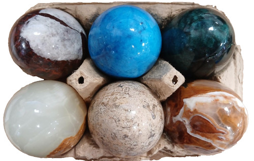 Decorative stone eggs minerals - eggs,