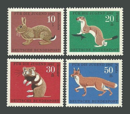 Germany stamps 1967 youth - stamps,