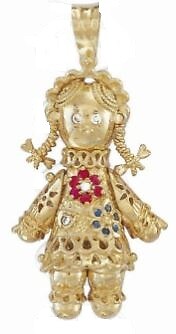 9ct gold multi gem moving - multi,