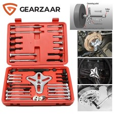 46pc Harmonic Balancer Puller Tool Kit Gear Pulley Steering Wheel Removal Tool