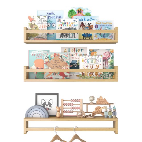 Floating nursery book - book, shelves