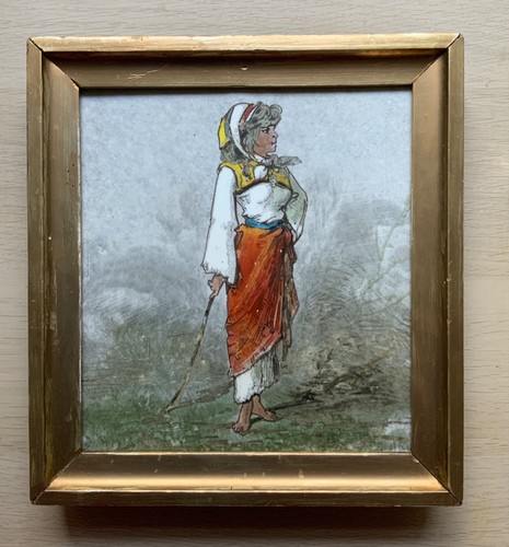 Minton framed ceramic tile - framed,