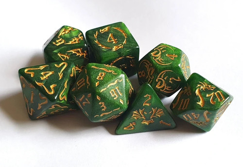 Dnd dice set polyhedral - dnd, resin