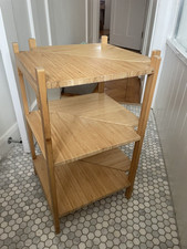 RÅGRUND / BJÖRKÅN Wash-basin/corner shelf, bamboo- 2 pieces 