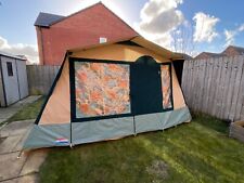 Cabanon 6 man frame tent - inc extension, porch/awning & electrical hook up