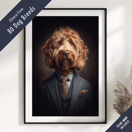 Smartly dressed dog - dressed,