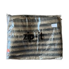 Funky Khaki green striped zip