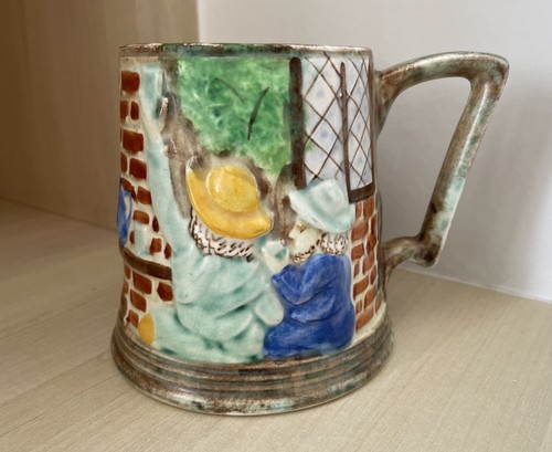 Wood burslem hand painted - j,