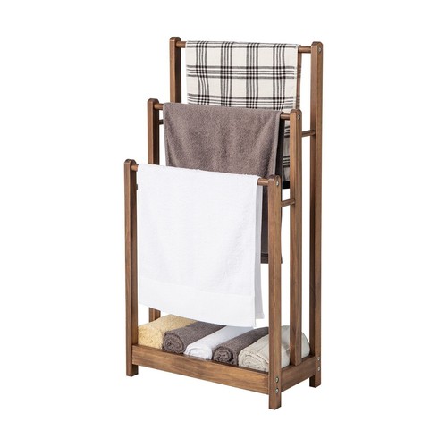 Tier wooden towel rack - 3-tier,