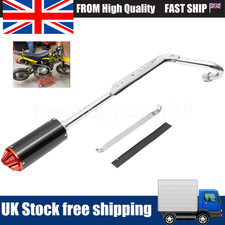 Red Stainless Pit Dirt Bike Exhaust Pipe System Muffler 110cc 125cc 140cc UK