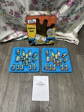 The Simpsons 3D Chess Set Complete In Tin *Missing Board As Seen*