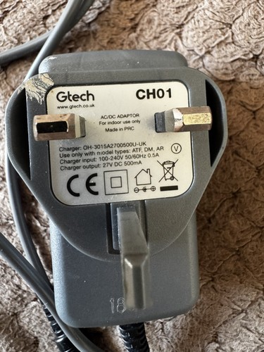 Gtech original charger cable - gtech,