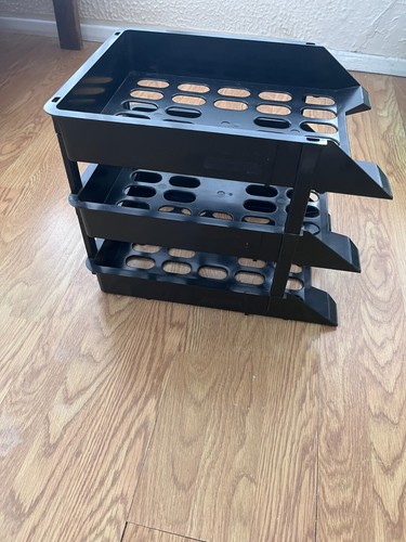 Vintage black office tier - office, 3