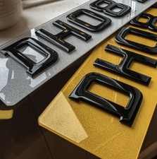 Gel number plates - gel,
