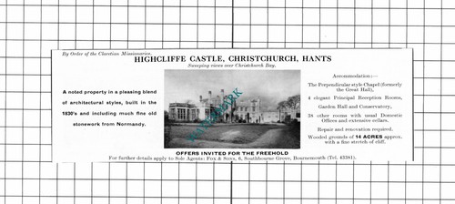 Highcliffe castle christchurch - highcliffe,