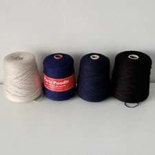 X4 Machine Knitting Yarn Bundle Joblot Mixed Batch 2Kg Mixed Colours Used