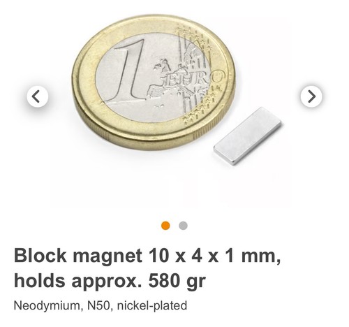 1 mm neodymium block - 4,