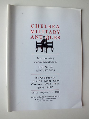 Chelsea military antiques list - chelsea,