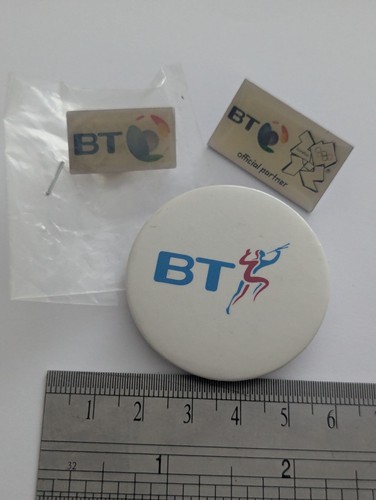 British telecom vintage pin - british,