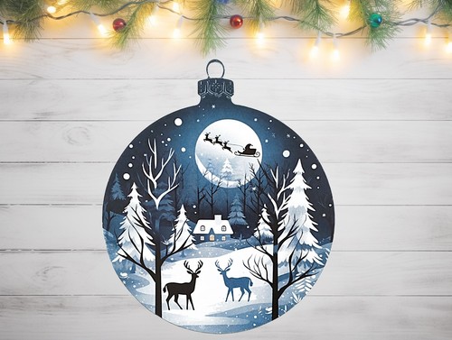 Large christmas bauble die - 6,