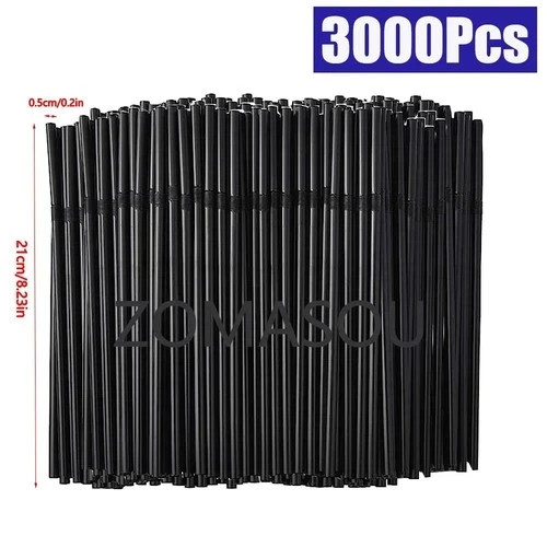 100 straws flexible - 100, bendy