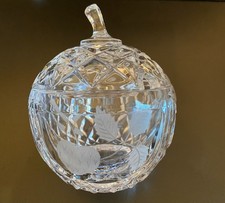 Lead Crystal Glass Sugar Bowl