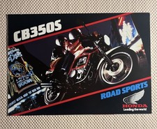 Honda cB350s Motorcycle Original Sales Collectable Brochure UK Issue Very Rare