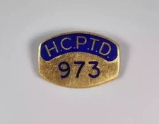 Huddersfield Bus Badge HCPTD 973 - Marples & Beasley Vintage Collectable - Rare