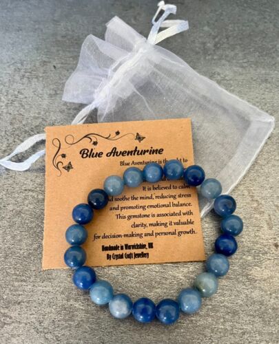Blue aventurine bracelet - blue,